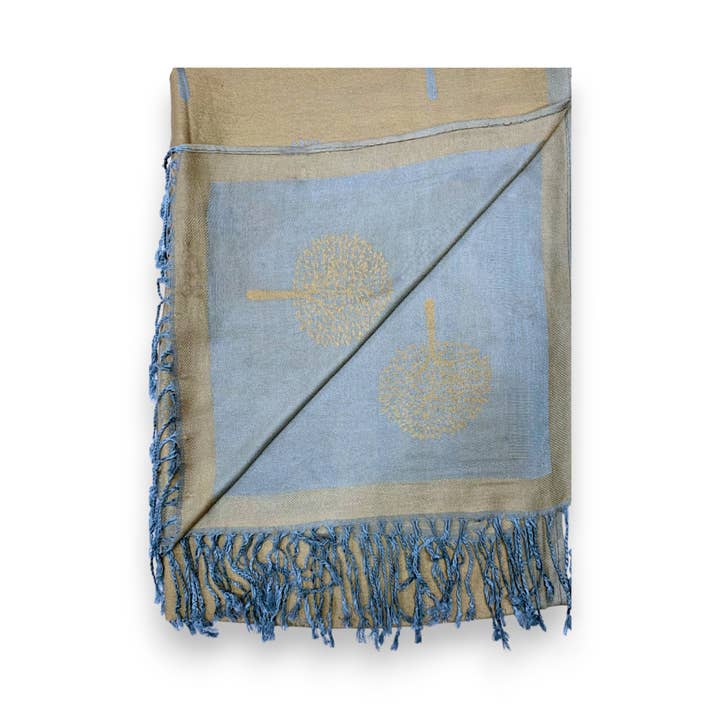 Lili Scarves (US Duty Free) – wholesale Scarf – Women's – Reversible Tree Print Pashmina Scarf12