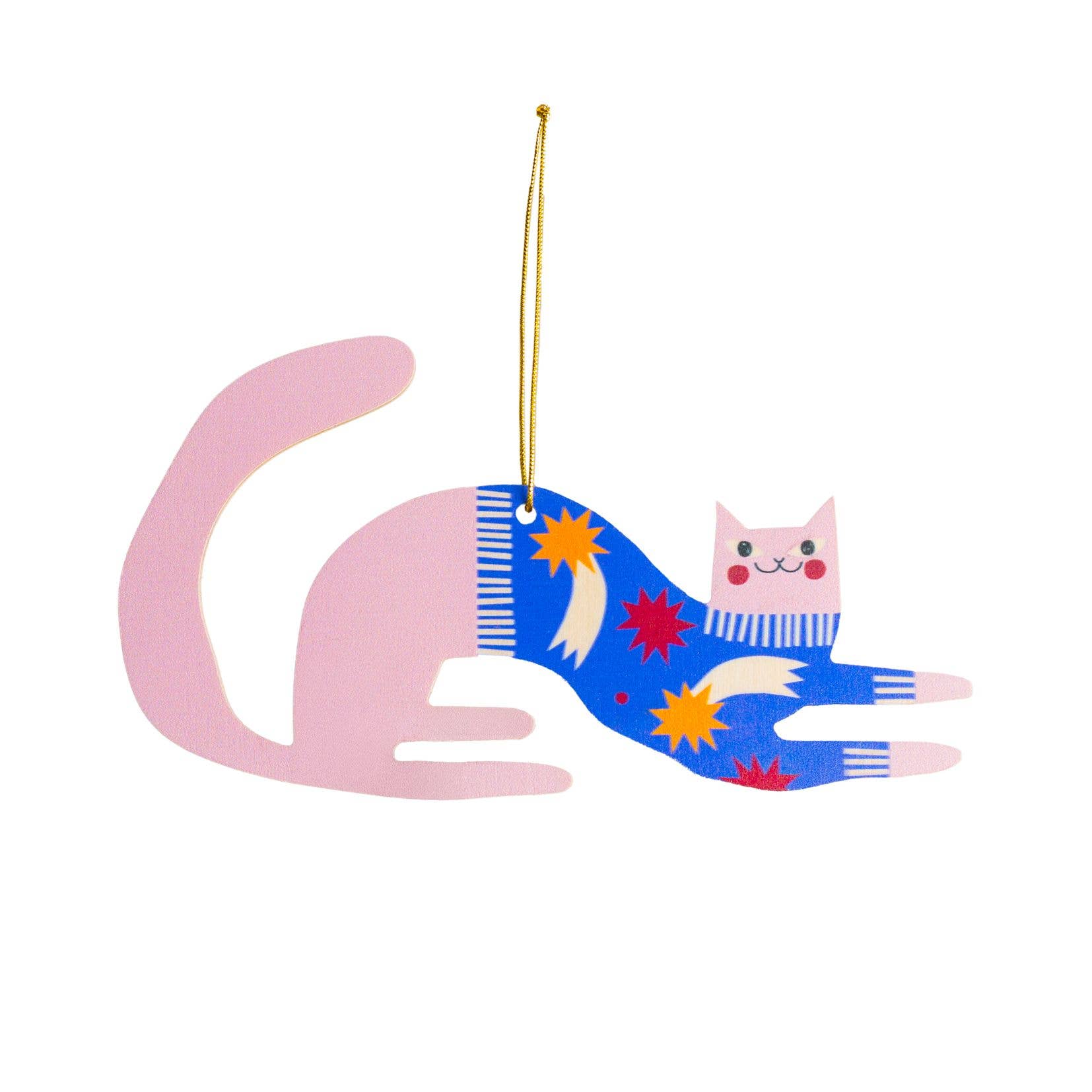 milin – wholesale Tree topper – Charming Cat Christmas tree hanging decoration4