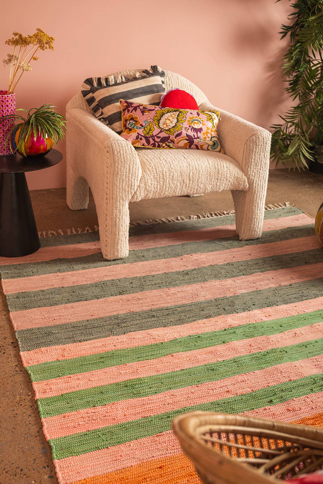 Ian Snow Ltd - Wholesale Area Rug - Stripe Trio Large Recycled Rug3