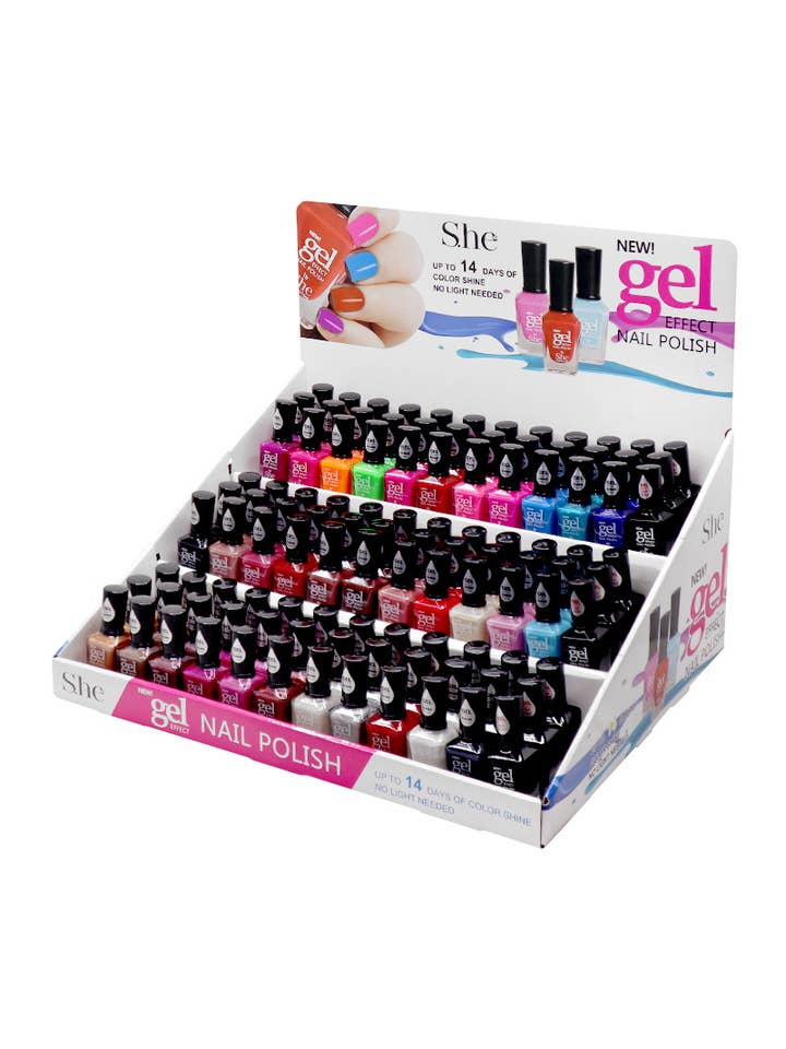 SHE GNP001 Conjunto de Exposição de Verniz Gel - 108 peças por atacado de PINEAPPLE Beauty