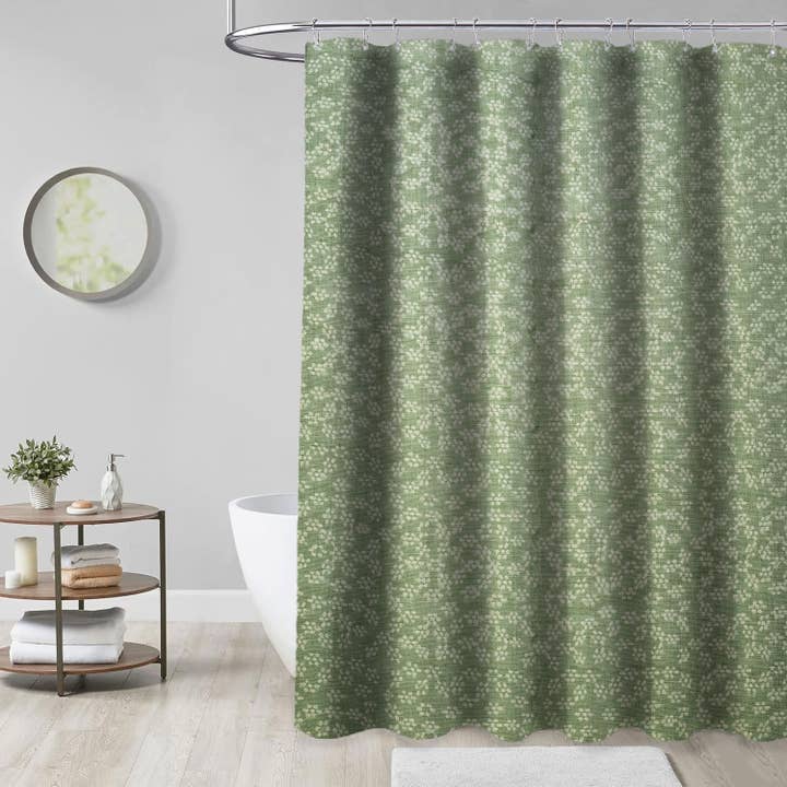 Beautiful Thick Linen Shower Ring Curtain - Ola Varshti for wholesale by Fabdivine