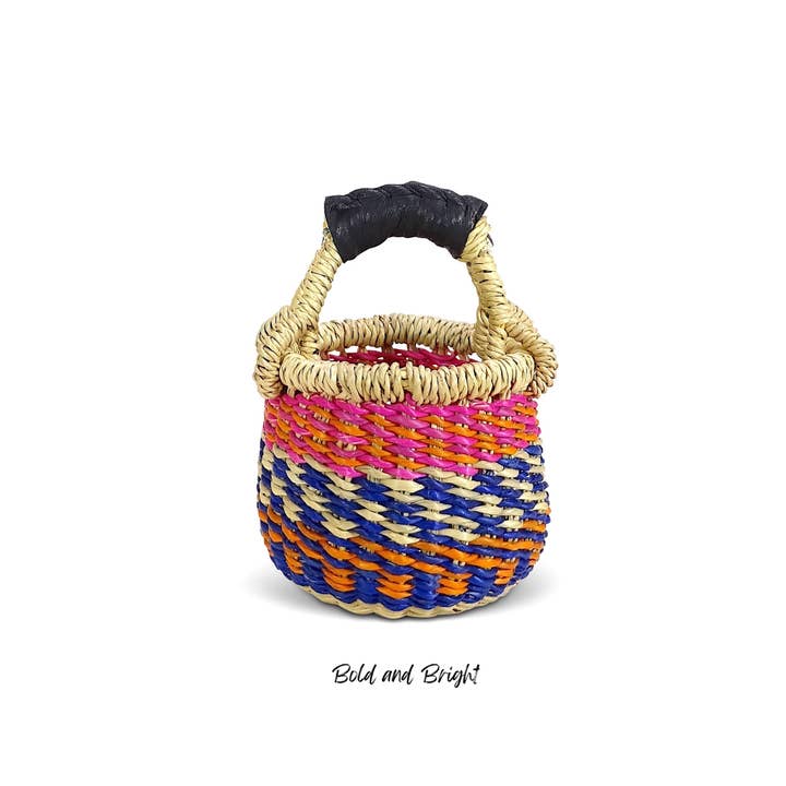 Ti-a Woven Goods - Wholesale Gift Bag - Mini Basket / Gratitude