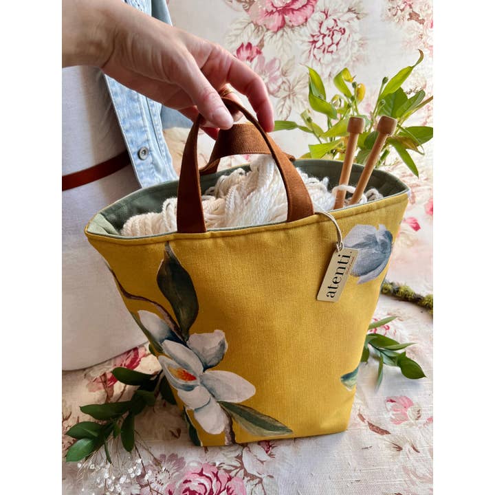 Atenti - Vendita all'ingrosso Attrezzi per lavoro a maglia/uncinetto - Borsa portaoggetti per lavori a maglia e uncinetto: Magnolia Hope Basket