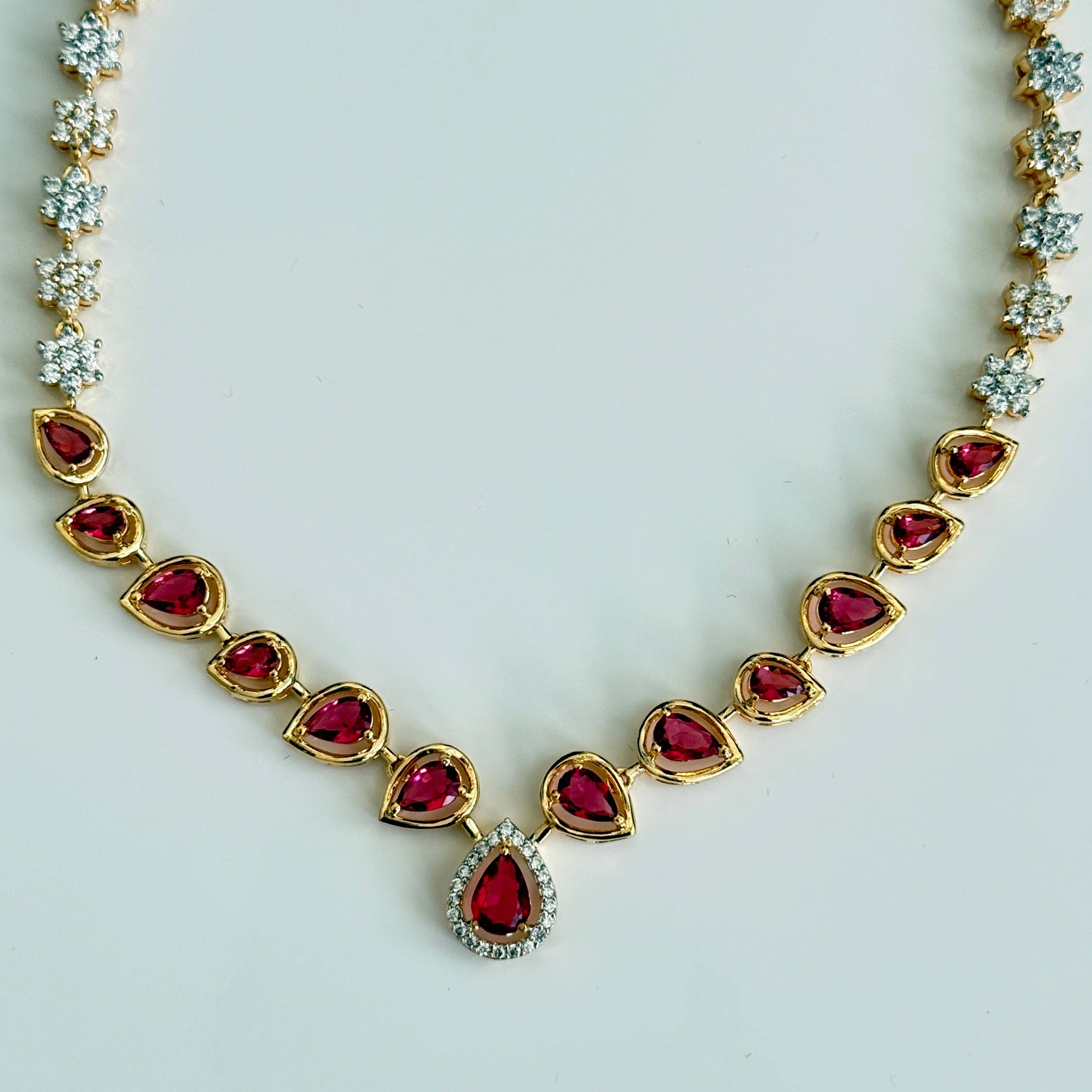 Vinnis Jewelry - Wholesale Jewelry Set - Vinni’s Ruby Blossom Set3