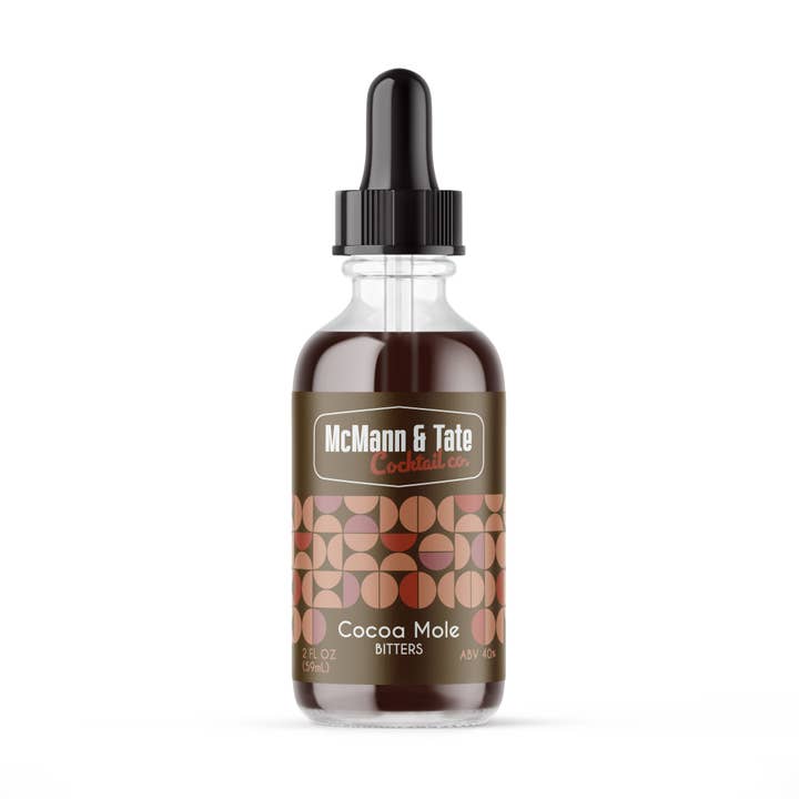 Cocoa Mole Bitters for wholesale by McMann & Tate Cocktail Co.