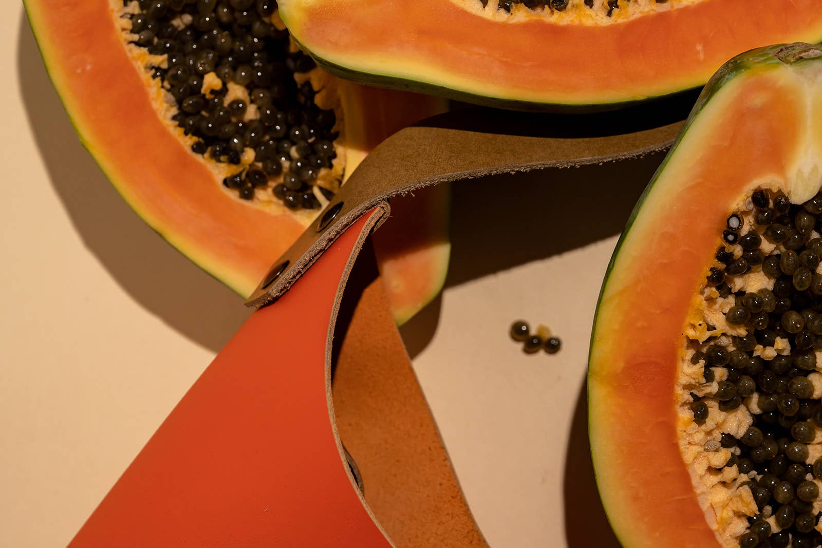 REMOVED BRAND - Wholesale Tote Bag - Women's - Leather Wedge Tote 16inch Papaya orange9