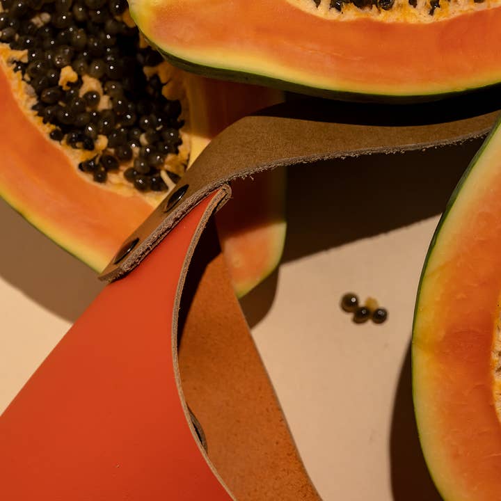 REMOVED BRAND - Wholesale Tote Bag - Women's - Leather Wedge Tote 16inch Papaya orange9