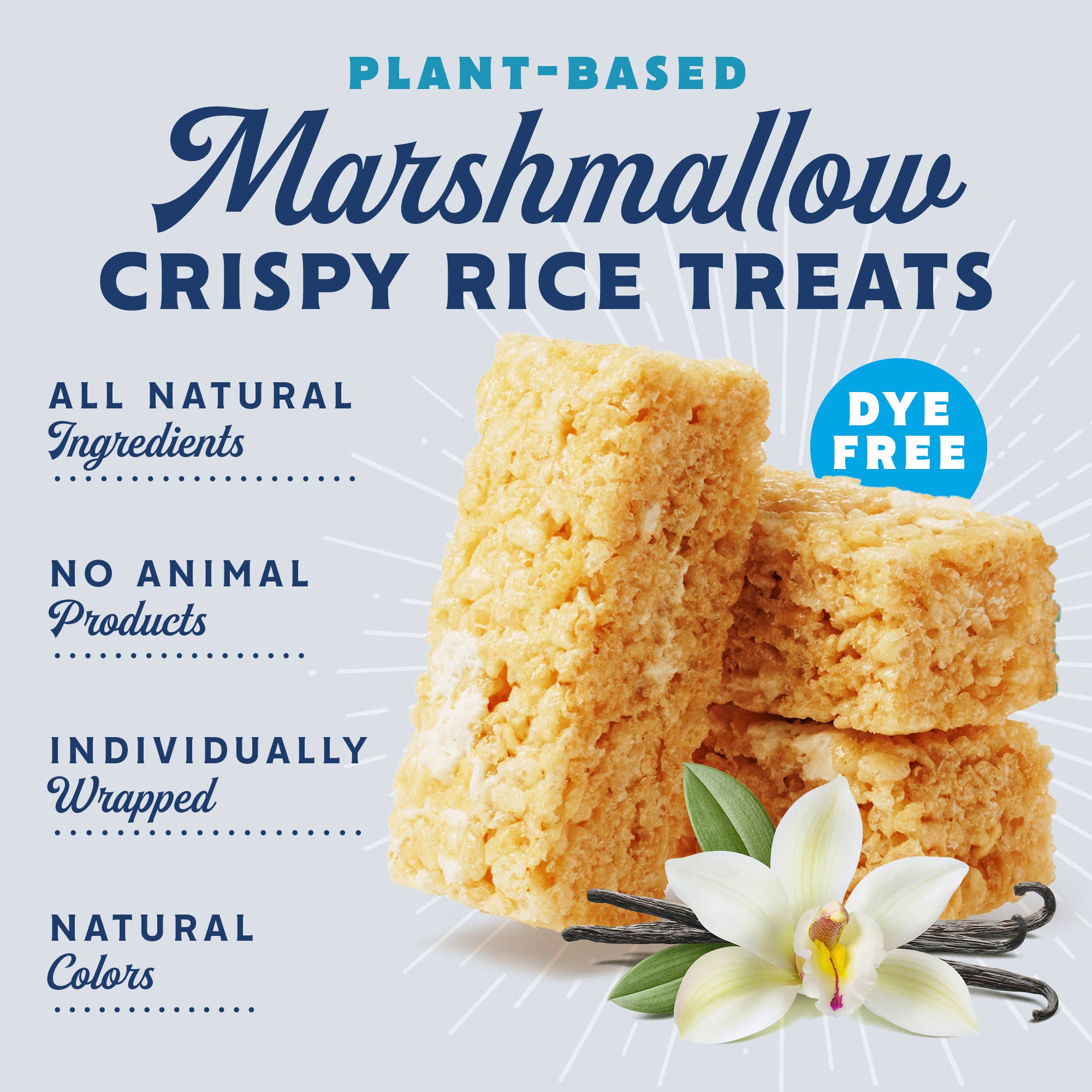 Snackatere – Großhandel Snack-Riegel – Vegane Rice Crispy Treats einzeln verpackt, Schachtel mit 8 Stück1