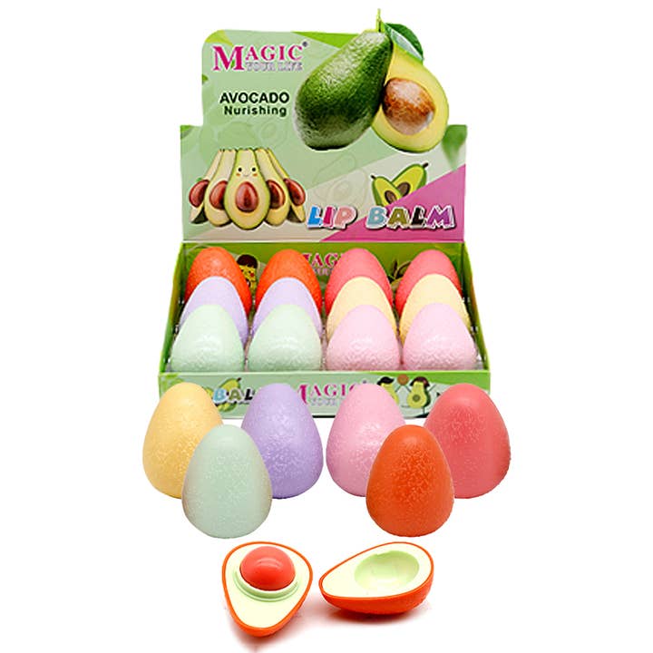 Cap Zone - Venta al por mayor Bálsamos labiales - Bálsamo labial redondo suave al tacto con aguacate de color pastel