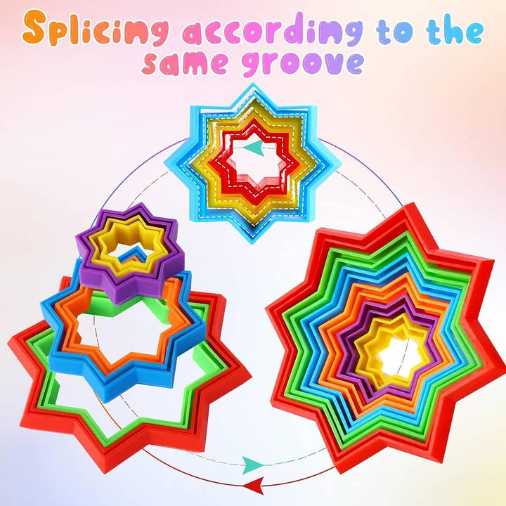 JSBlueRidge Toys - Wholesale Fidget Toy - Kids - Magic 3D Decompression Star Fidget Kids Toy- Assorted2