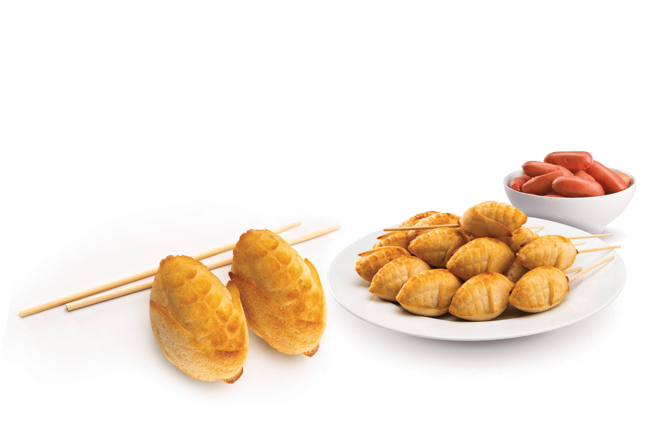 Mobi - Vente Moule pour chocolat - 12 mini bouchées de hot-dog, moule en silicone8