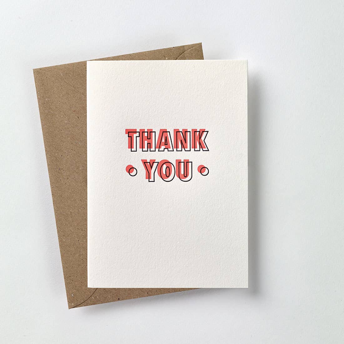 over the c. - Wholesale Thank You Card - Neon thank you card0