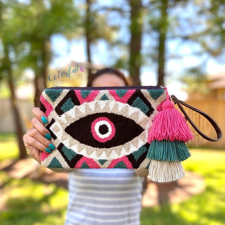 Bunte Augenkupplung | Tapisserie-Taschen für den Großhandel von Colorful 4U