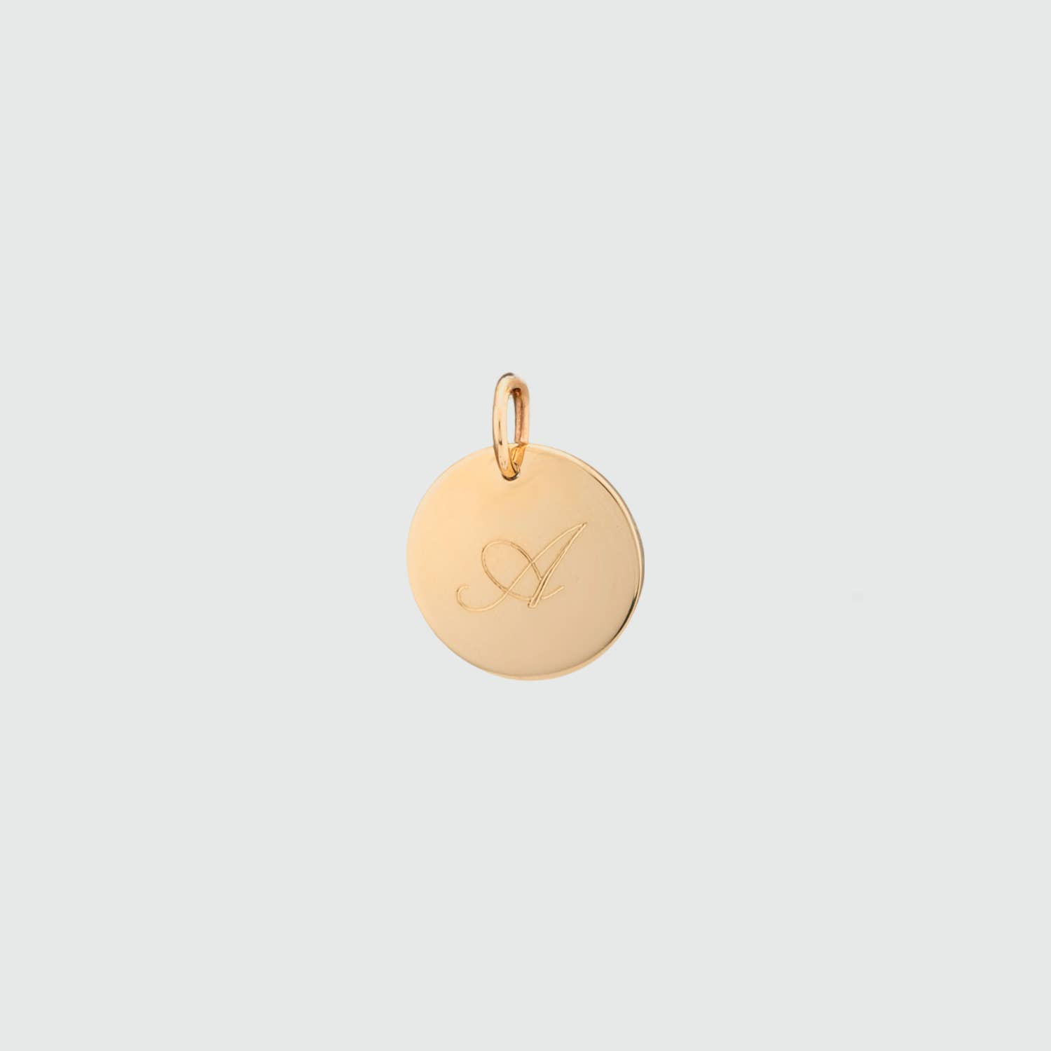 Auree Jewellery - Wholesale Individual charm/pendant - Pembroke 9ct Gold Engravable 12mm Small Disc Pendant