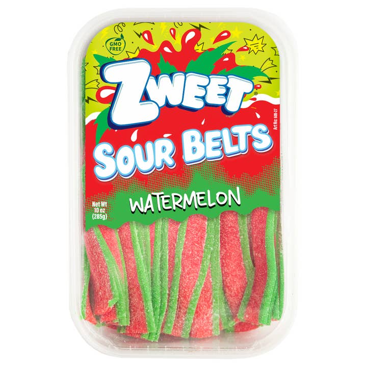 Sour Melon Belts | Zweet | 10 oz for wholesale by Galil Brands