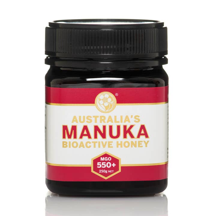 Australias Manuka Bioaktiv 550+MGO Honning 250g for engroshandel hos Australia's Manuka