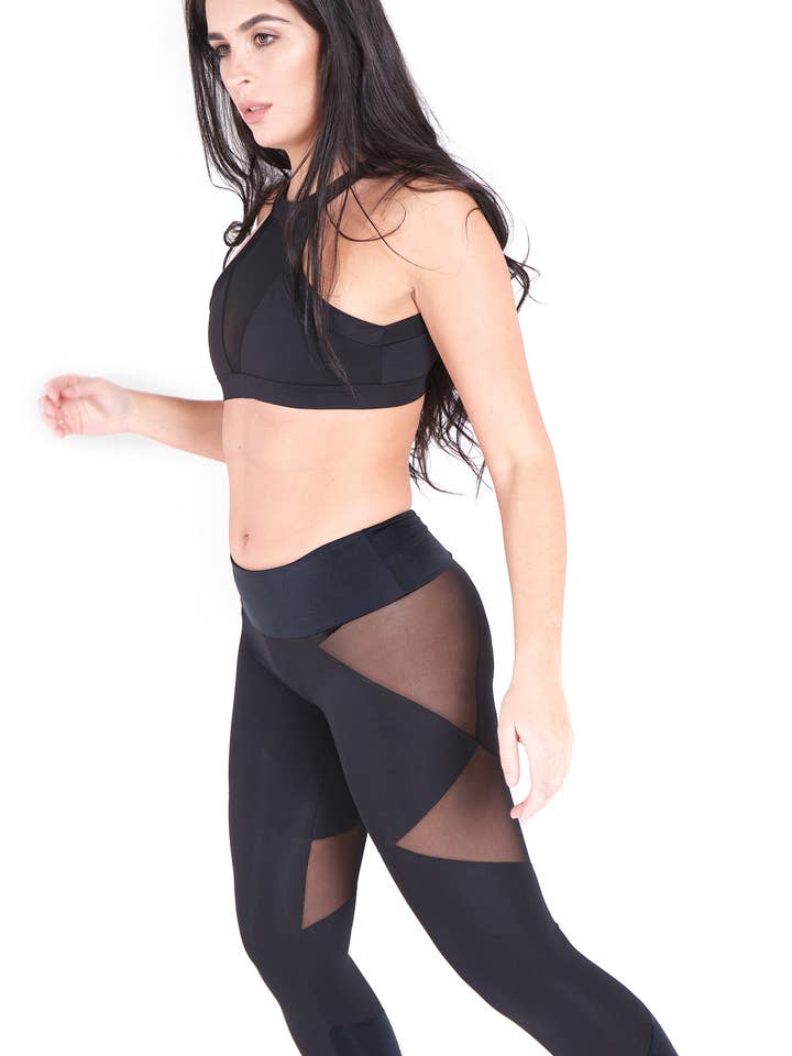 The Leah Mesh Legging for wholesale by Ray Activewear