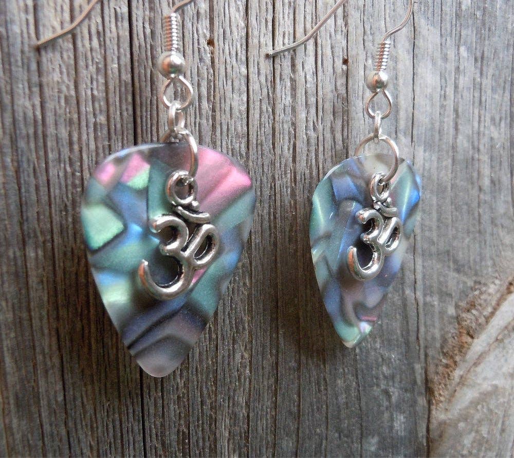 Simply Raevyn - Wholesale Dangle Earrings - Ohm Charm Guitar Pick Earrings18