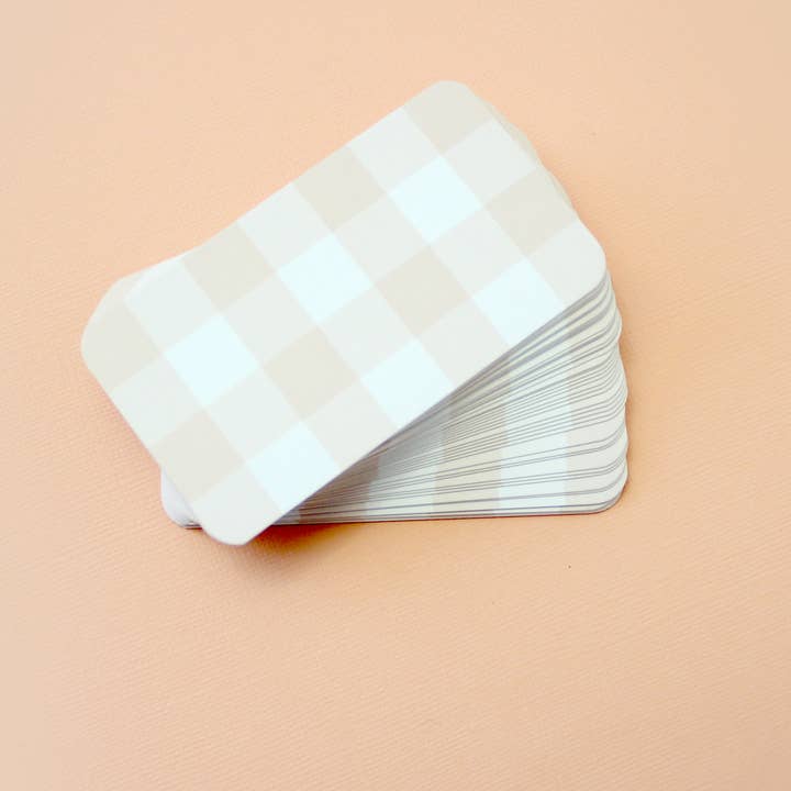 Inklings Paperie - Wholesale Stationery/Notecard Set - Pocket Notes™ - Putty Gingham4