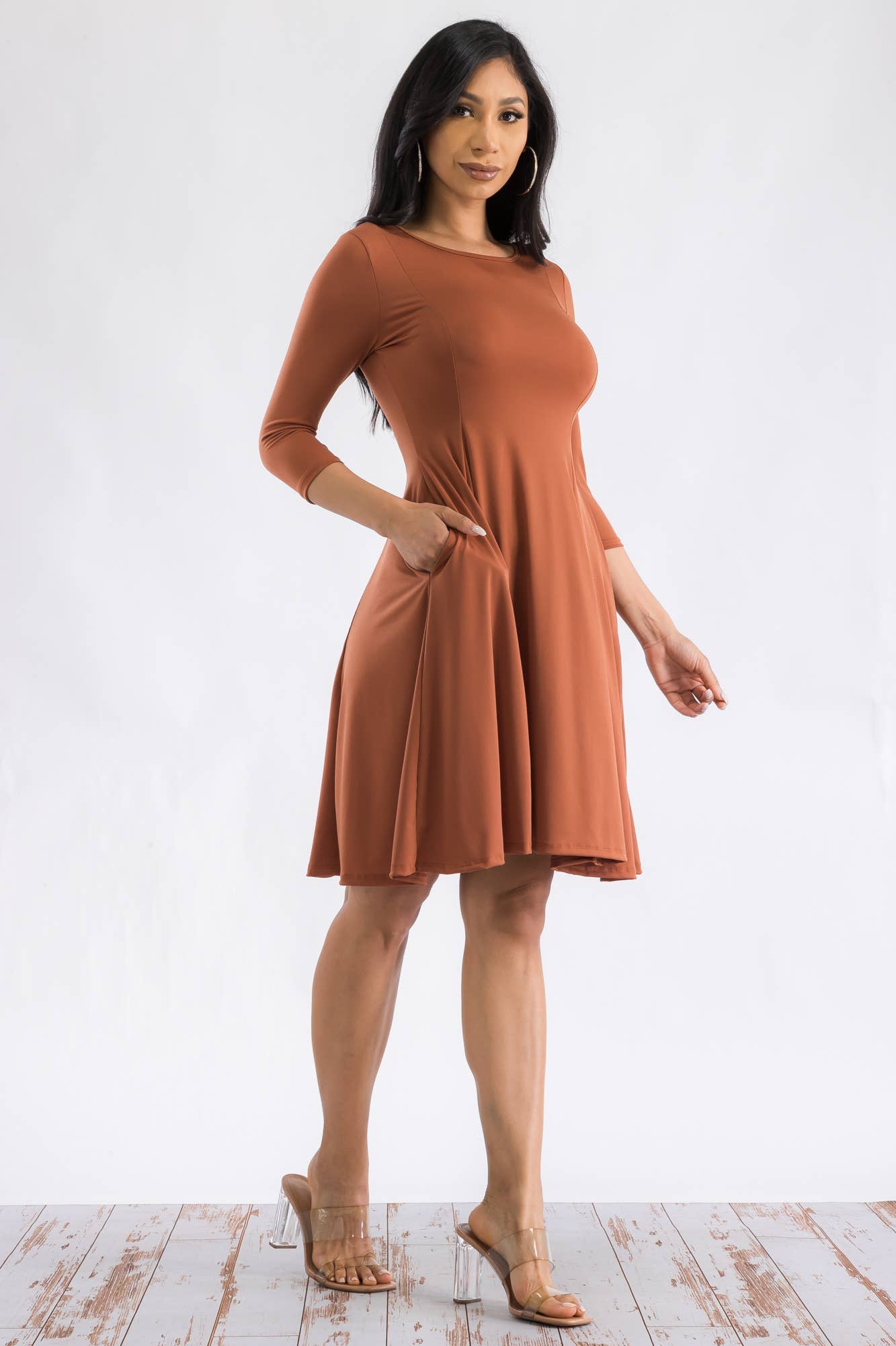 H&H Fashion Inc. – Großhandel Kleid – Damen – HH711X-SL - Langärmliges Tunikakleid30