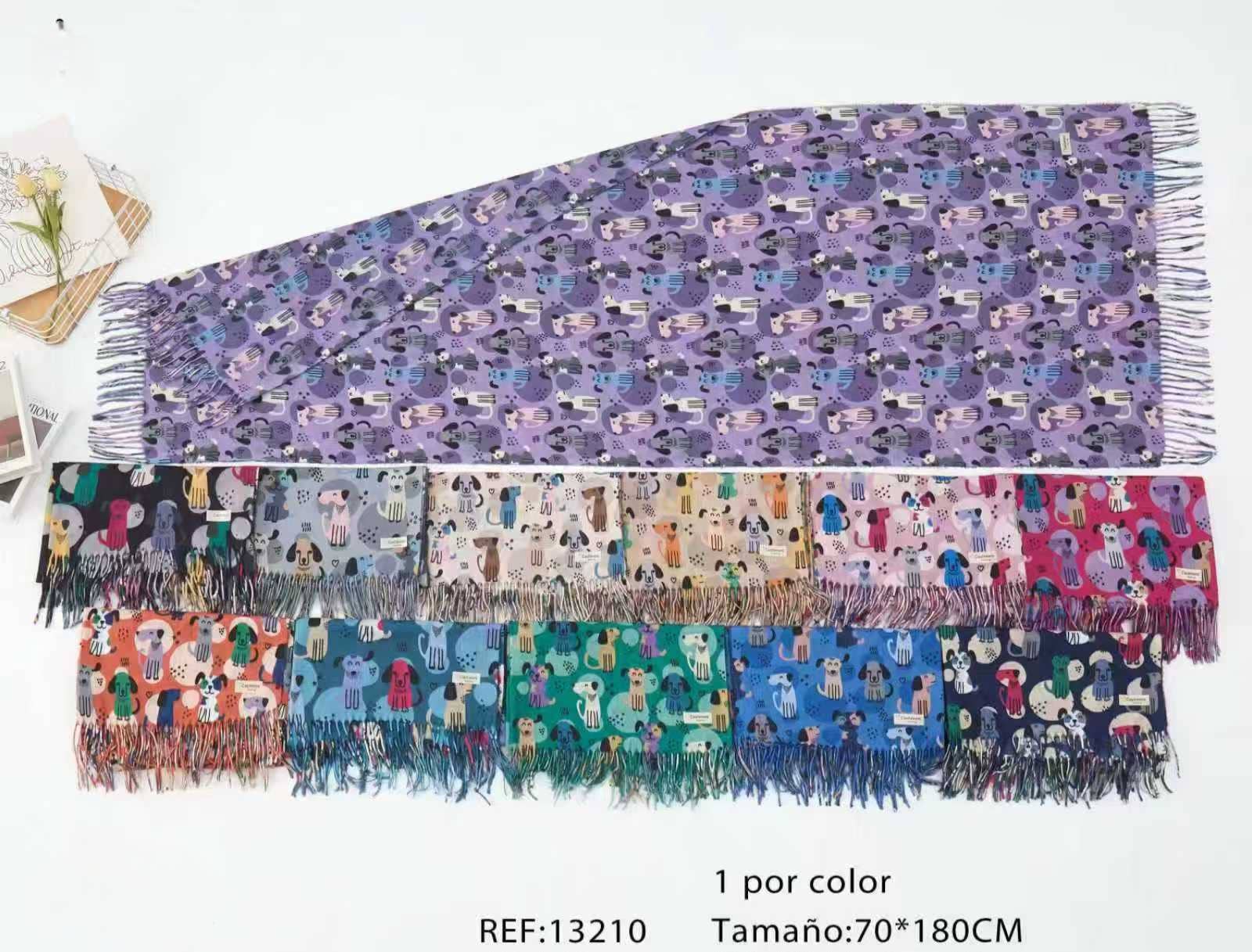 Nola by bijusol - Wholesale Scarf - Women's - Soft Touch Wool Winter Scarf 13210