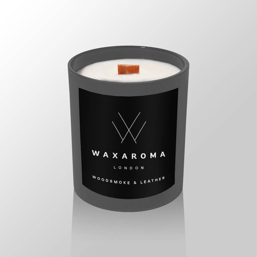 Waxaroma LDN – wholesale Jar/filled candle – Woodsmoke & Leather Candle5