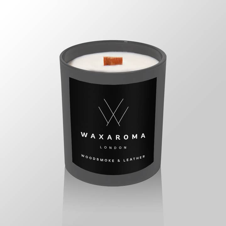 Waxaroma LDN – wholesale Jar/filled candle – Woodsmoke & Leather Candle5