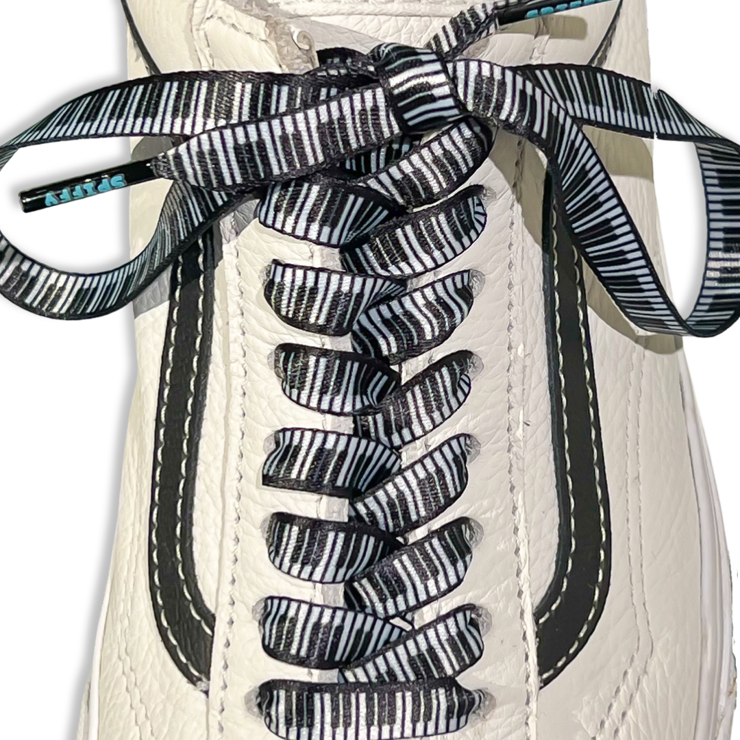 Spiffy Laces – wholesale Shoelaces – Unisex – Keyboard Shoelaces 100% Recycled FLAT Premium Shoelaces1
