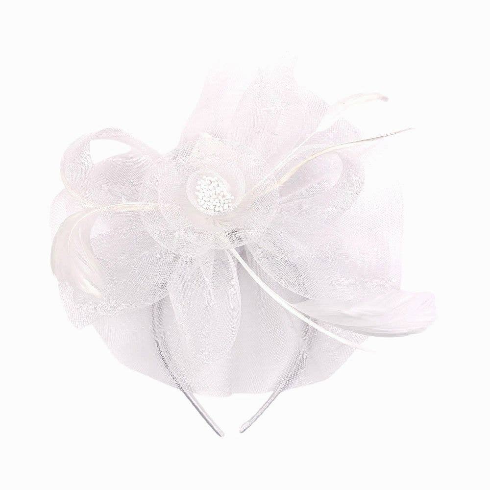 Diacly - Wholesale Fascinator Hat - Women's - Chic Mesh Flower Feather Kentucky Derby Fascinator Hat5