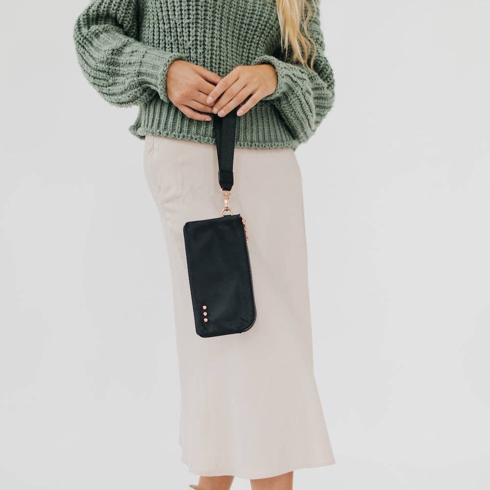 Pretty Simple - Wholesale Wristlet - Cove Double Zip Nylon Wristlet Wallet Wholesale8