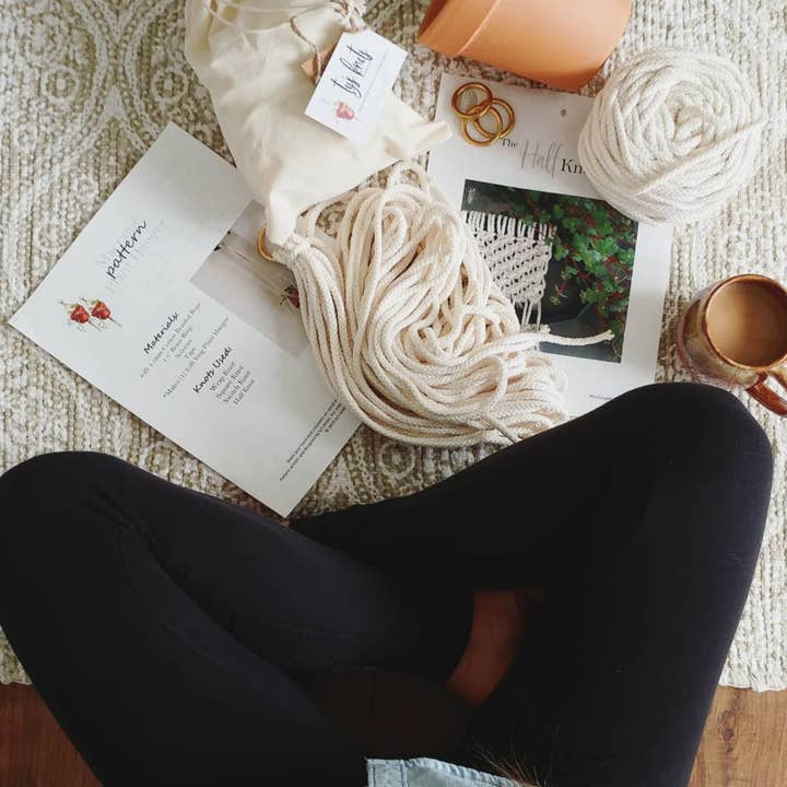 DIY Makramee-Pflanzen-Aufhänger-Kit für den Großhandel von Ty's Knots