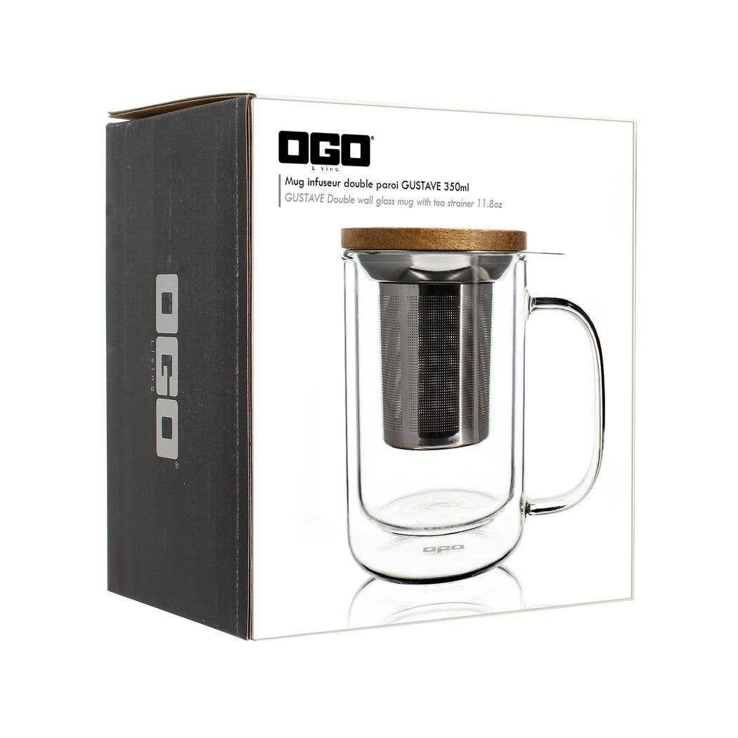 Ogo living - Wholesale Coffee/Tea Cup - Gustave double-walled glass tea pot 350 ml5