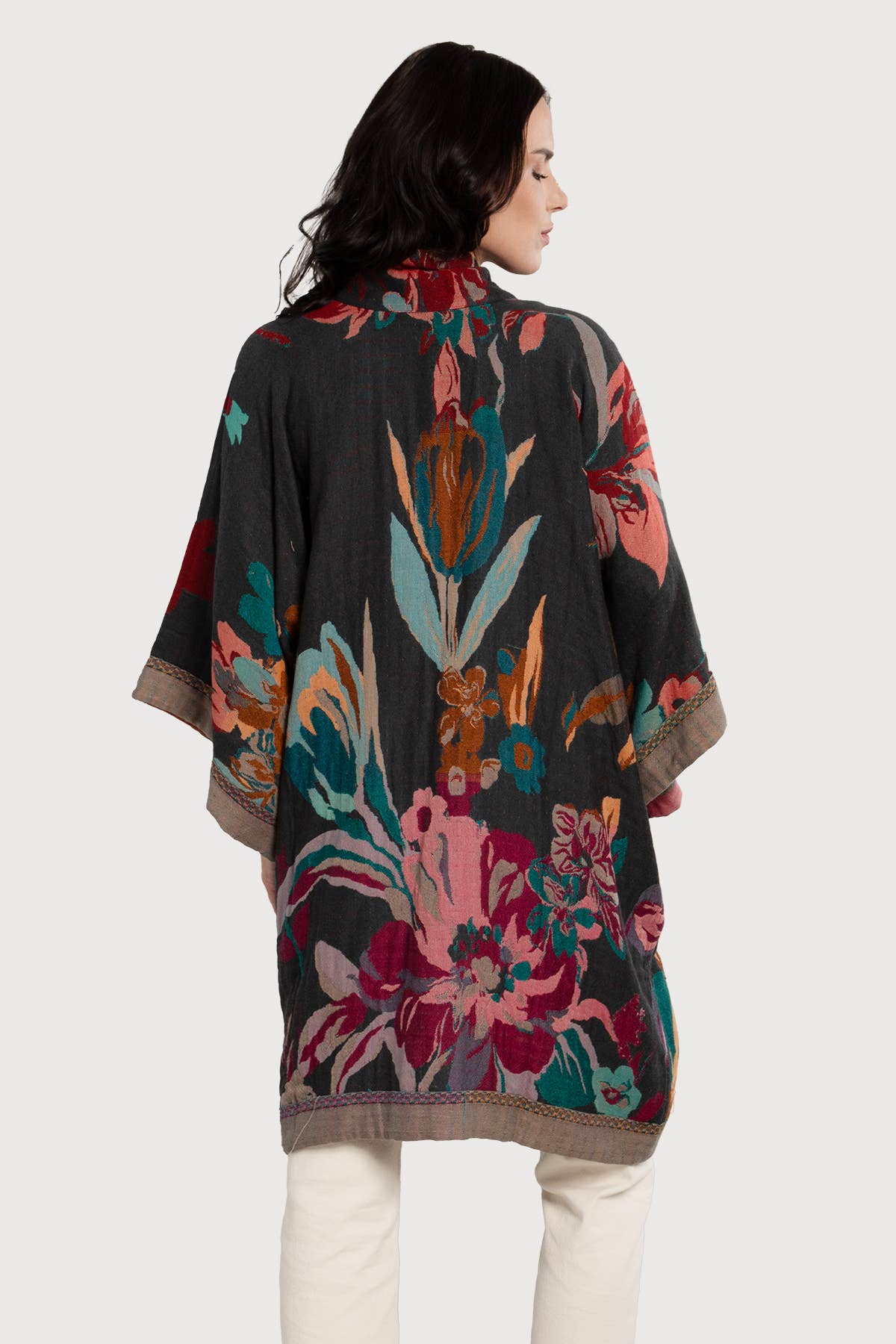 SAACHI - Wholesale Jacket - Women's - Floral Kimono Cotton Jacket for Fall1