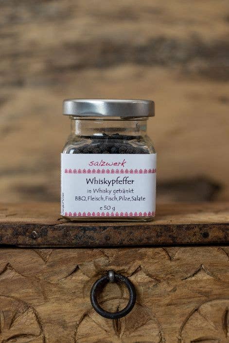 Salzwerk Berlin - Wholesale Pepper/Peppercorns - Whiskey pepper 50 g jar