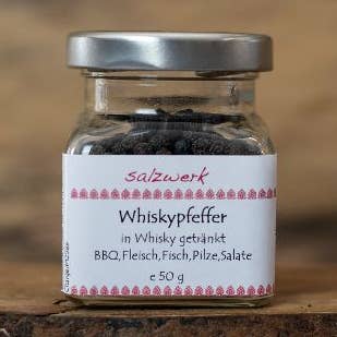 Salzwerk Berlin - Wholesale Pepper/Peppercorns - Whiskey pepper 50 g jar0