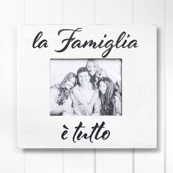 La Famiglia E Tutto Italian, 8 X 10 Picture Frame-Black for wholesale by Go Jump in the Lake®