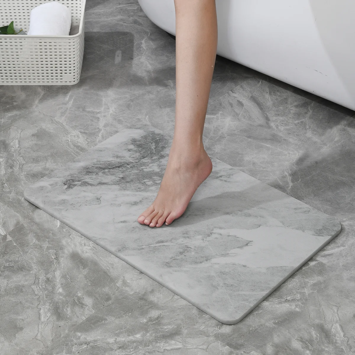 J&V TEXTILES – wholesale Bath mat – 4 Colors! - 24'' x 15'' Diatomaceous Quick-Drying Stone Bath Mat21