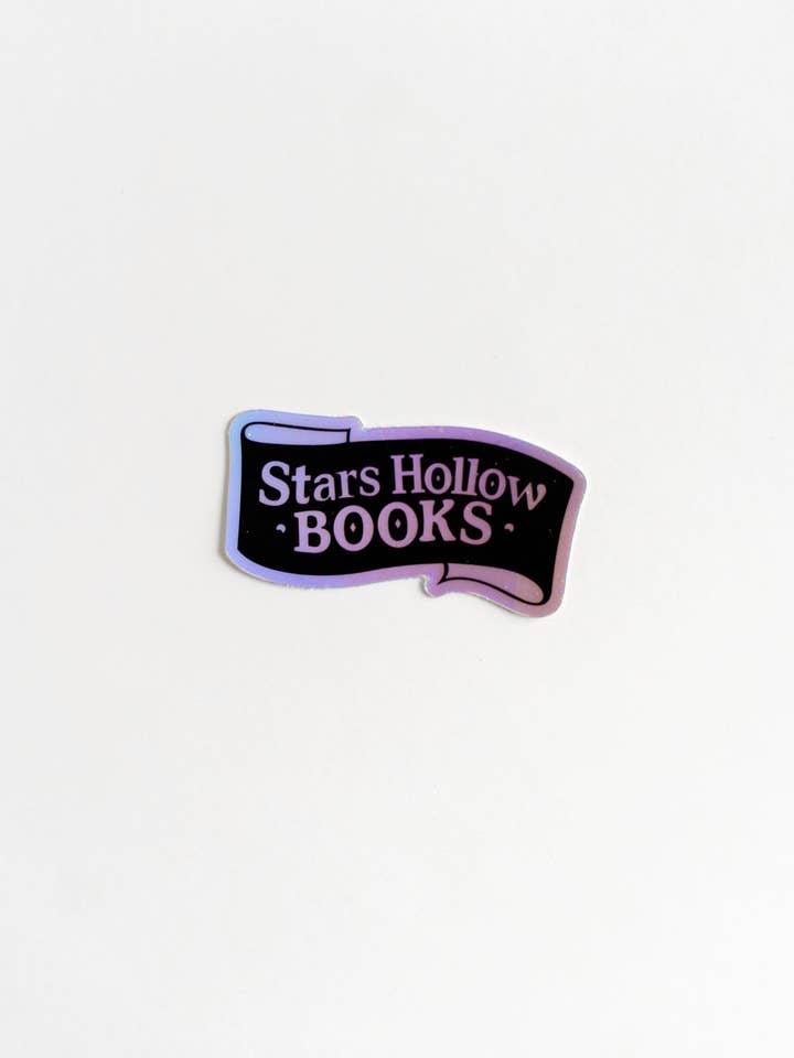 Stars Hollow Books Holographic Sticker – Gilmore Girls Fan for wholesale by NatterDoodle