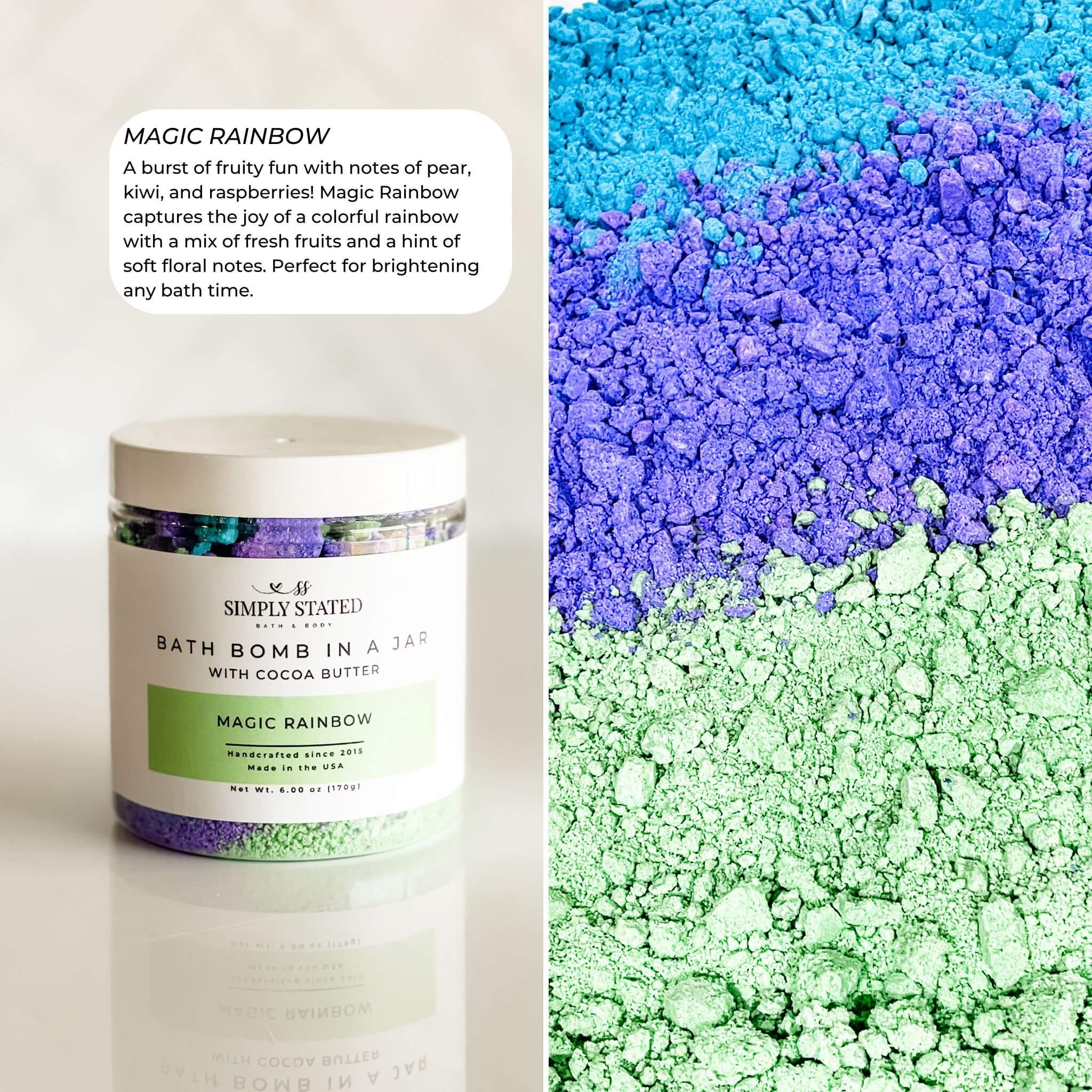 Simply Stated Bath & Body - Wholesale Bath Bomb/Fizz - Kids Bath Bomb in a Jar – Fun & Fizzy Bath Time Treats4