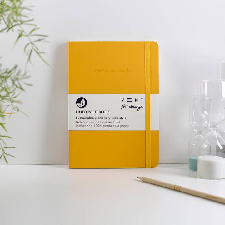 VENT for Change - Wholesale Notebook - Notebook A5 Make a Mark Starter Pack x 10: Recycled Leather3
