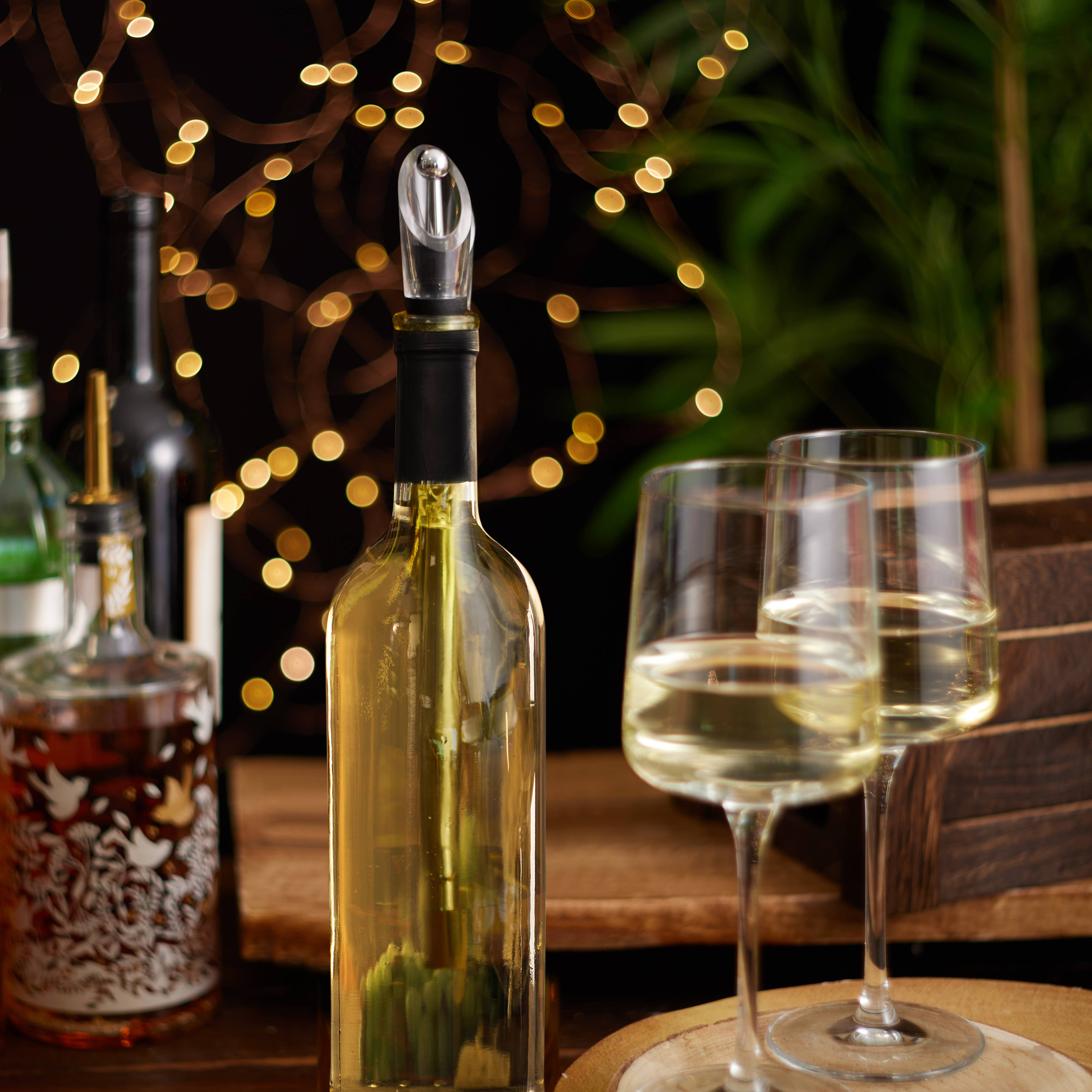 Oak & Steel - Wholesale Wine Tool Set - 5-in-1 Deluxe Stainless Steel Wine Accessory Gift Set5