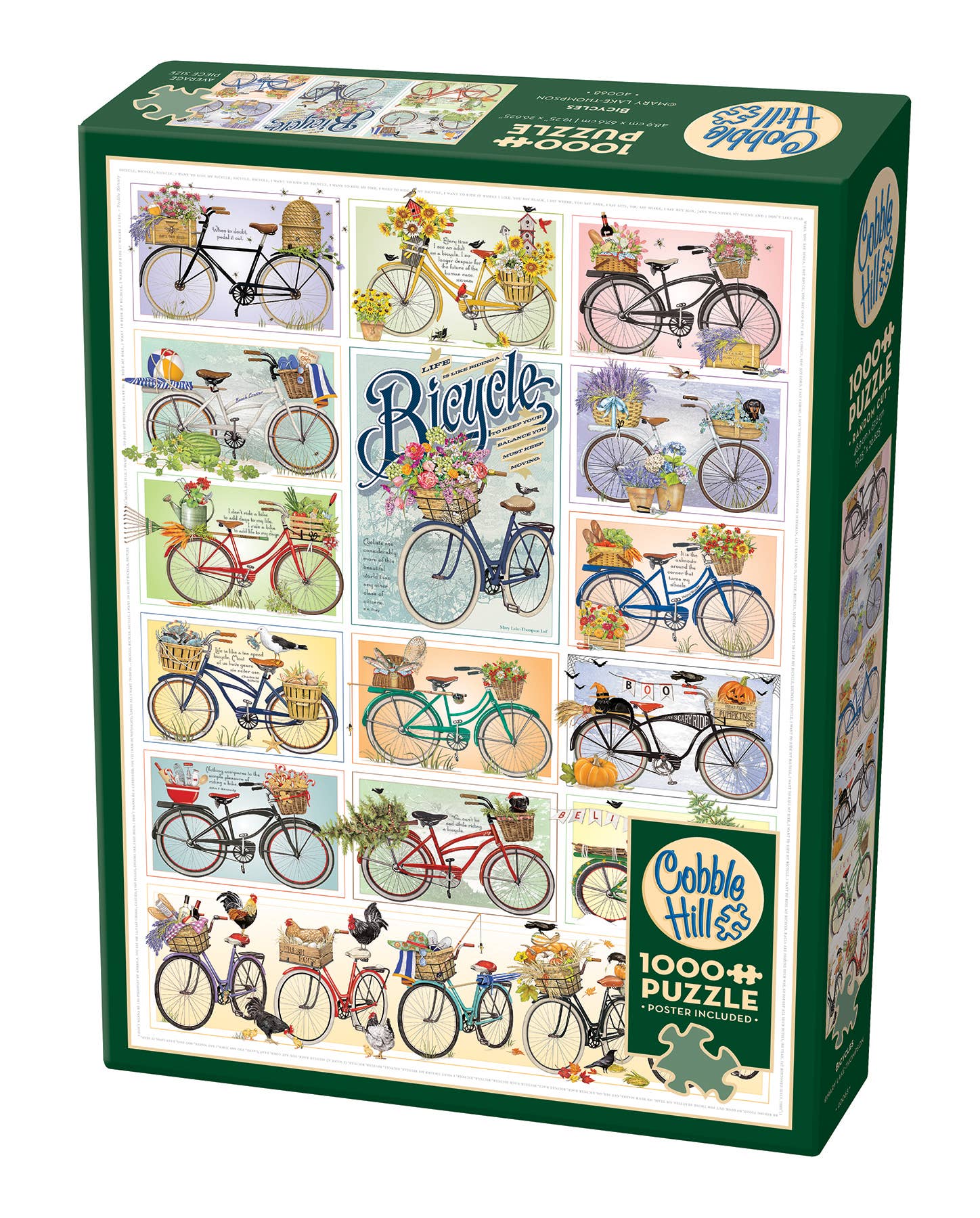 Outset Games and Cobble Hill Puzzles - Wholesale Puzzle - Adult - Bicycles 1000pc puzzle