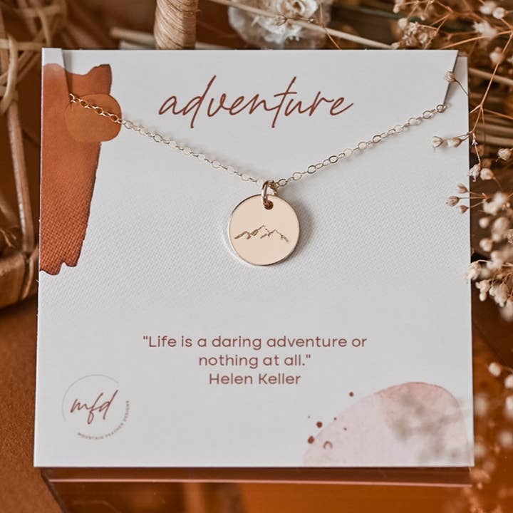 Adventure Necklace for wholesale by Mountain Feather Designs