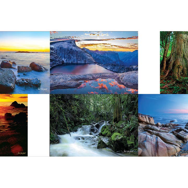 West Coast Wild Collection mit 12 verschiedenen Karten-Designs 1 für den Großhandel von WildArt Photography Greeting Cards