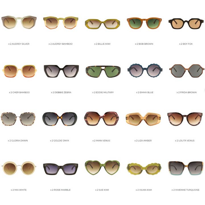 Charly Therapy - Wholesale Sunglasses - Women's - Pack 40 trending sunglasses 1