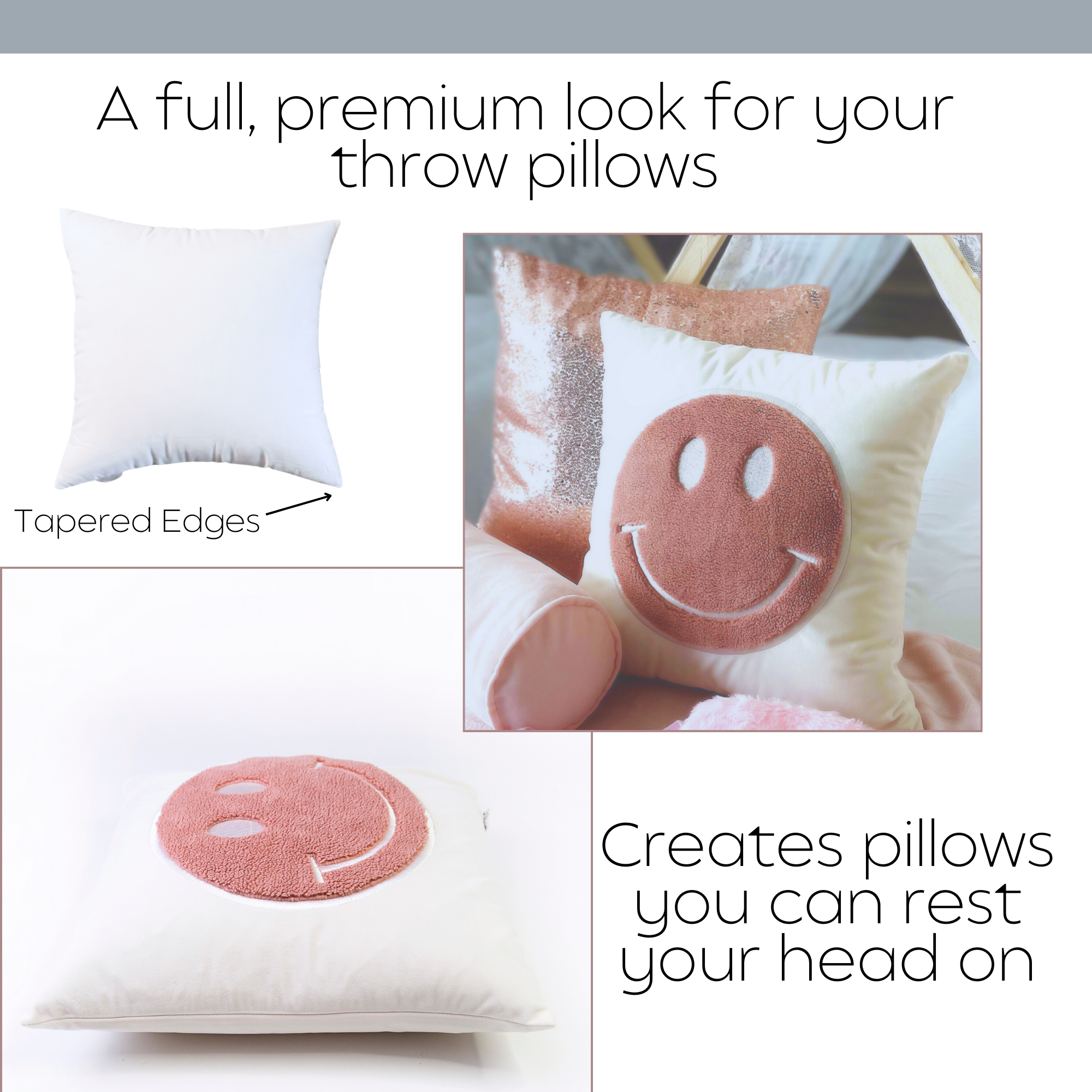 Sequel Giftables - Wholesale Pillow Insert - Premium Throw Pillow Inserts 18x18 Square Pillow Cores3