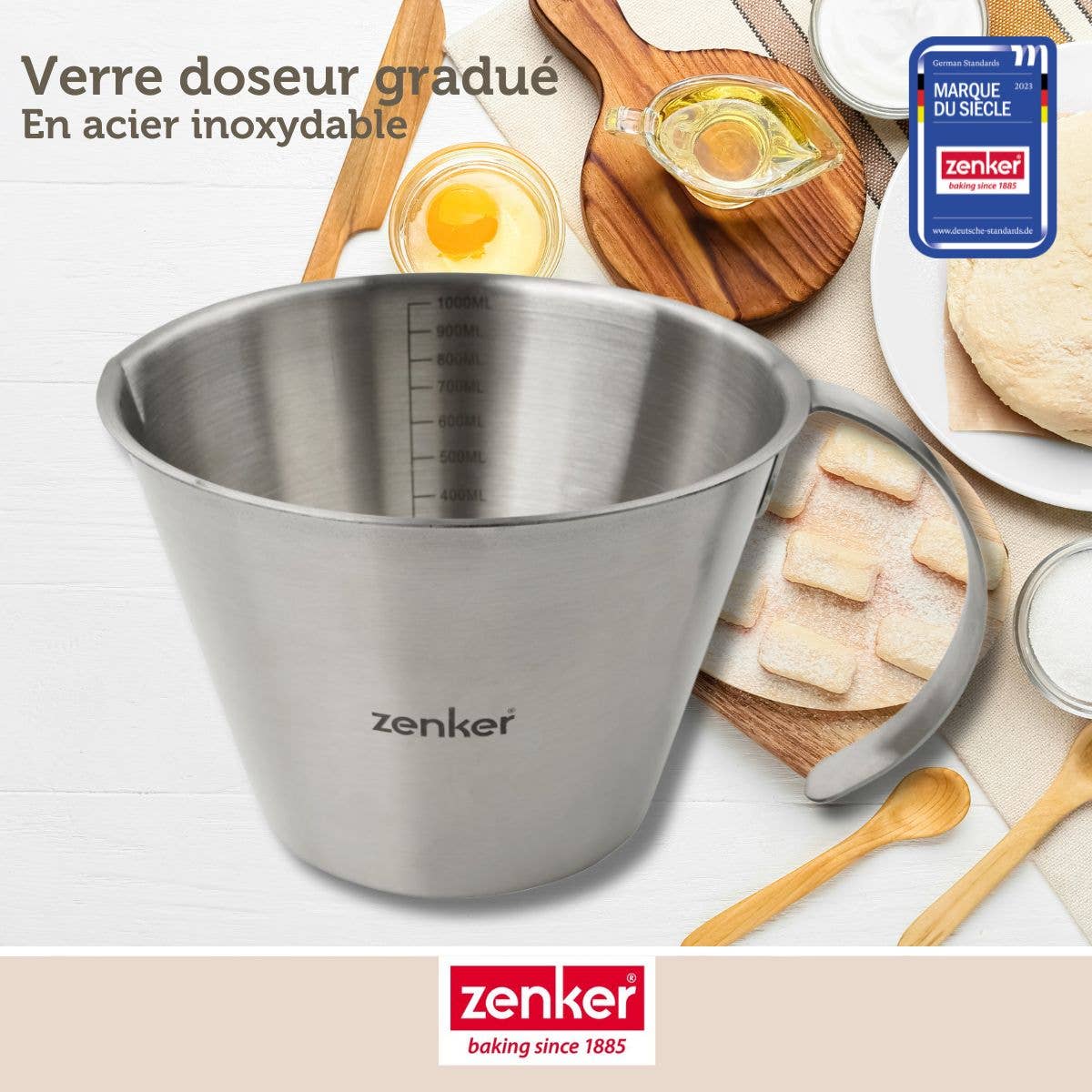 Zenker - Wholesale Measuring Cup - Zenker stainless steel measuring cup 1 liter2