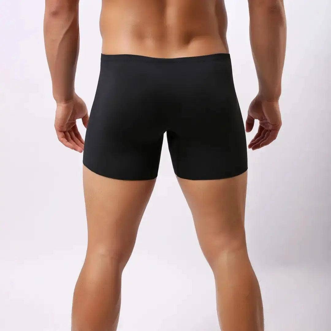 DomiGe – wholesale Underwear – Men's – Men's Mid-Waist Boxer Briefs with Laser-Cut Leg Openings and Full Coverage Back Male Underwear2