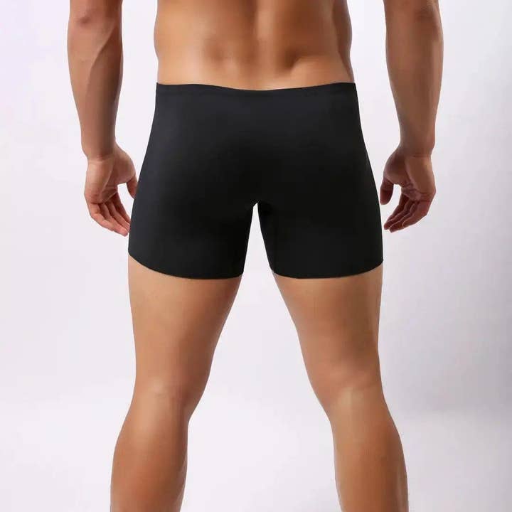 DomiGe – wholesale Underwear – Men's – Men's Mid-Waist Boxer Briefs with Laser-Cut Leg Openings and Full Coverage Back Male Underwear2