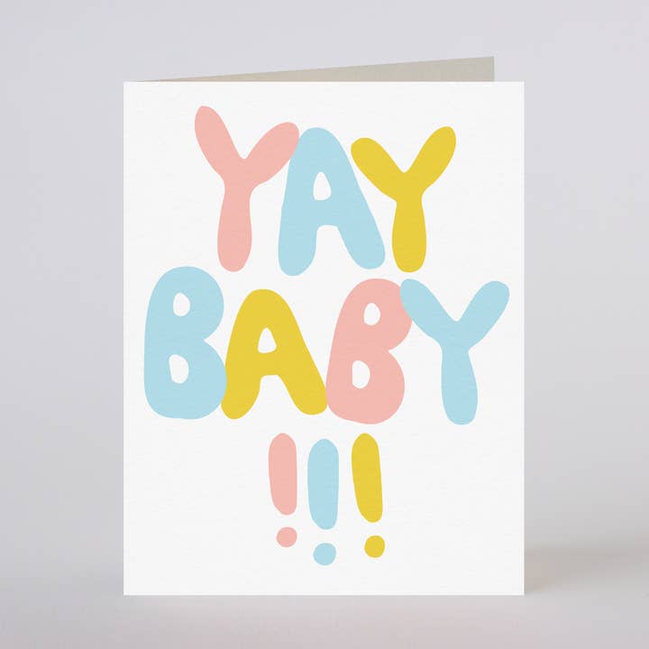 YAY BEBÉ - cartão de felicitações por atacado de Mixtape Paper Co.